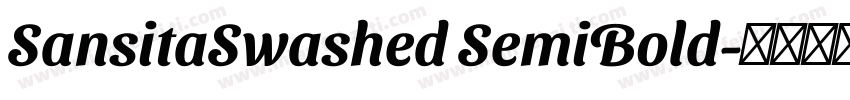 SansitaSwashed SemiBold字体转换